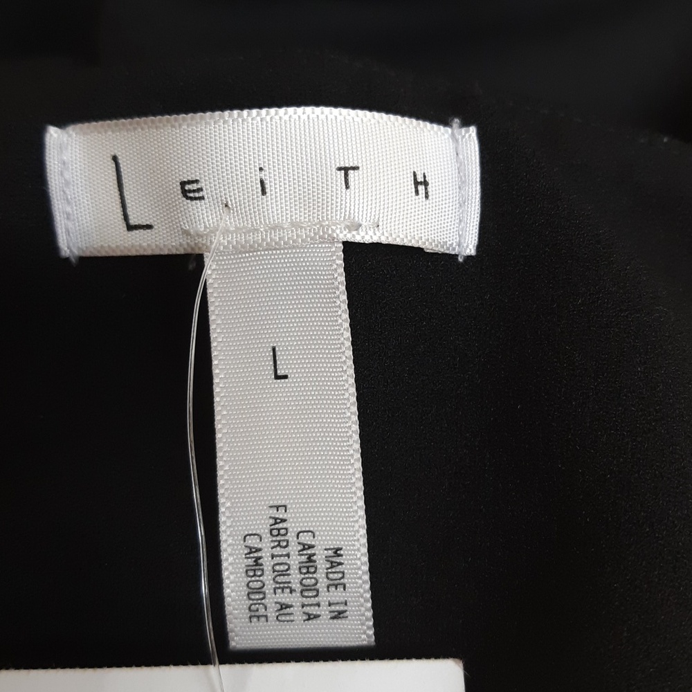 Leith High Waisted Belted Black Trousers - NWT - Picture 7 of 8